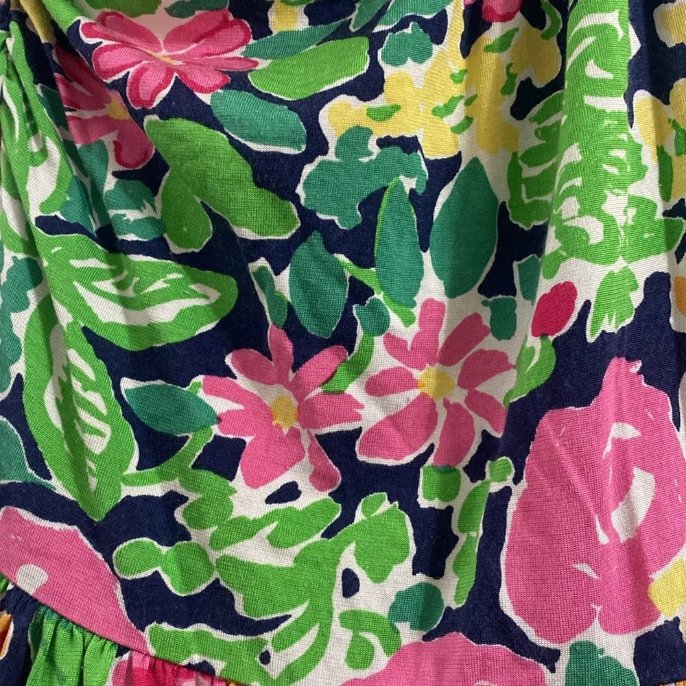 Lilly Pulitzer Pink and Green Floral Dress - Picture 4 of 5